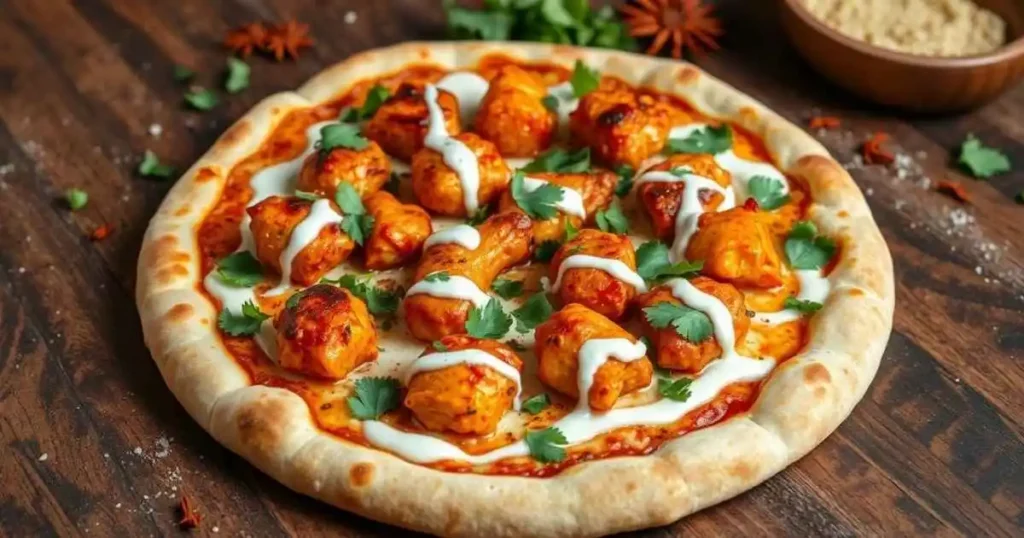Savor the Irresistible Aromatic Tandoori Chicken Pizza Tonight 2 Tandoori-Chicken-Pizza_3