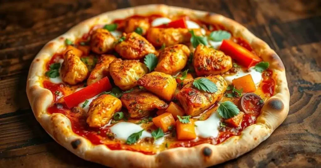 Savor the Irresistible Aromatic Tandoori Chicken Pizza Tonight 3 Tandoori-Chicken-Pizza_4