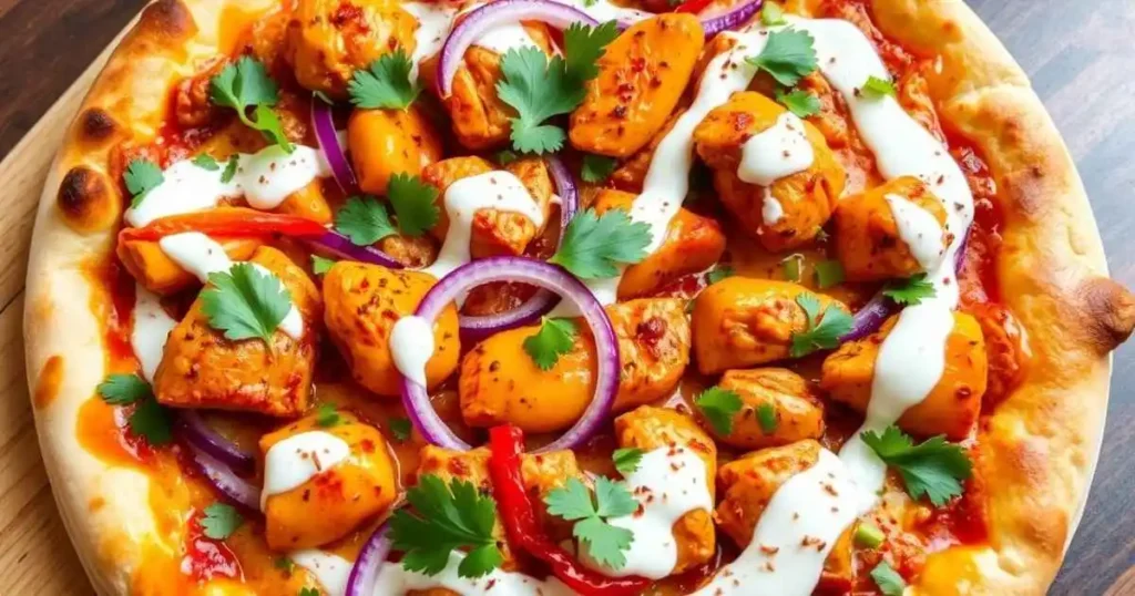 Savor the Irresistible Aromatic Tandoori Chicken Pizza Tonight 5 Tandoori-Chicken-Pizza_6