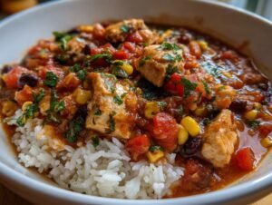 Easy Crockpot Salsa Chicken