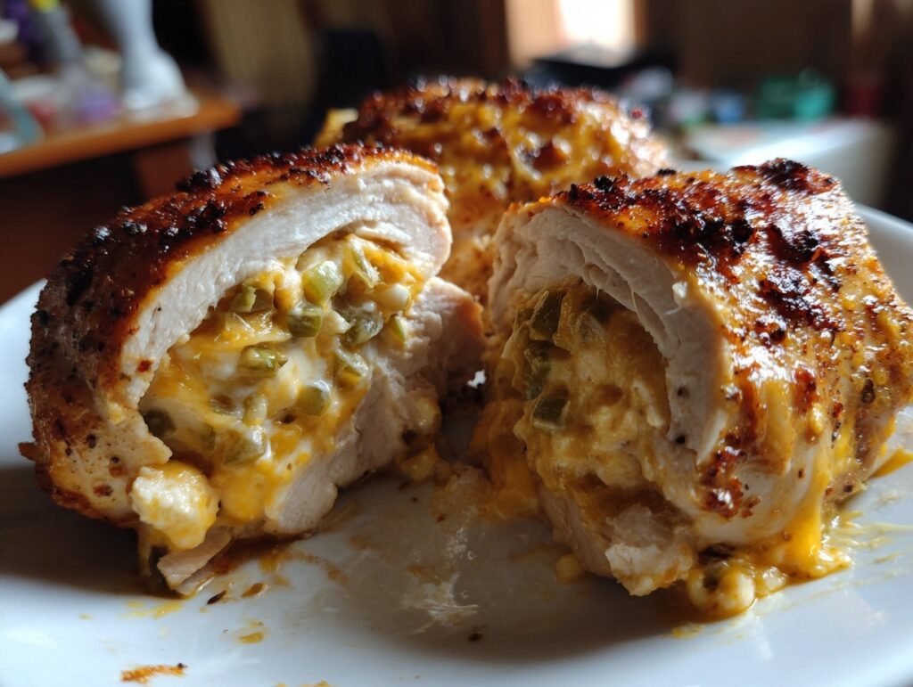 Jalapeno Cream Cheese Stuffed Chicken