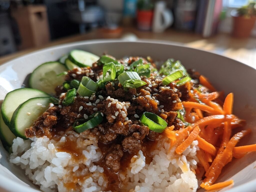 Korean Ground Beef Bowl