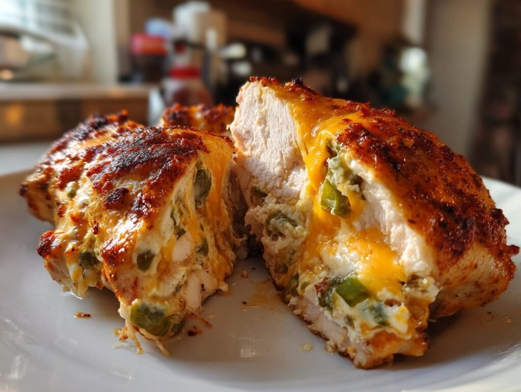 jalapeño cream cheese stuffed chicken