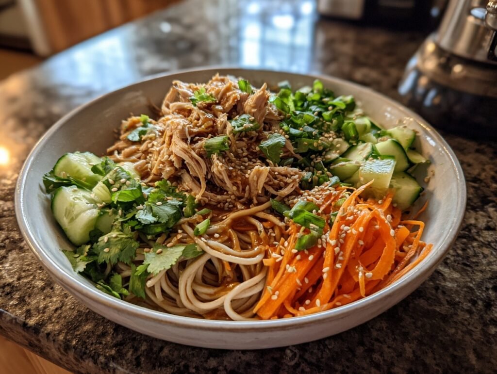 5-Ingredient Sesame Noodle Bowls