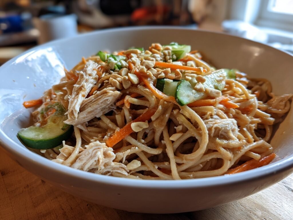 Cold Sesame Noodle Bowls