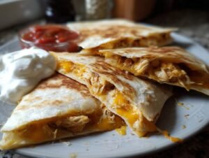 Creamy Chicken Quesadillas