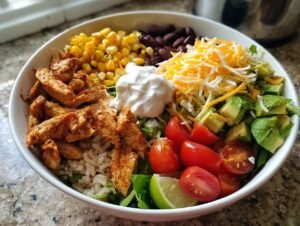 Crispy Chicken Burrito Bowl