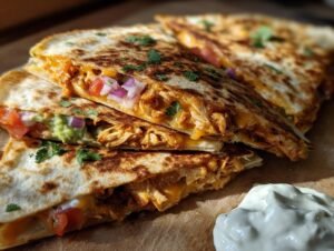 Crispy Chicken Quesadillas