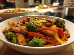 Crispy Chicken Stir Fry Under 400 Calories