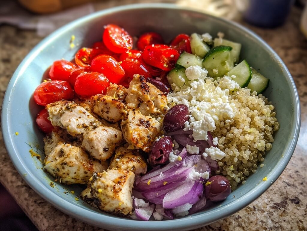 Greek Chicken Bowls
