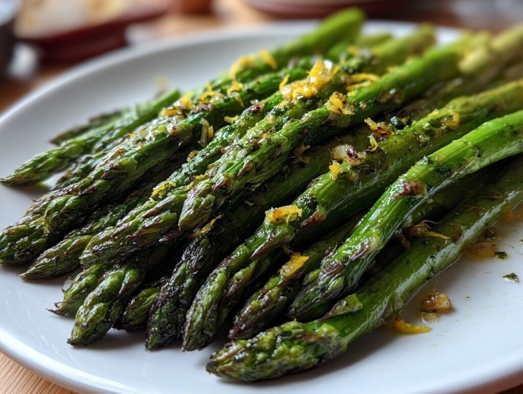 Grilled Asparagus Lemon Garlic