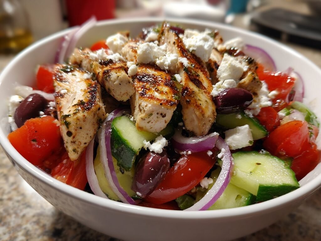 Grilled Chicken Greek Salad