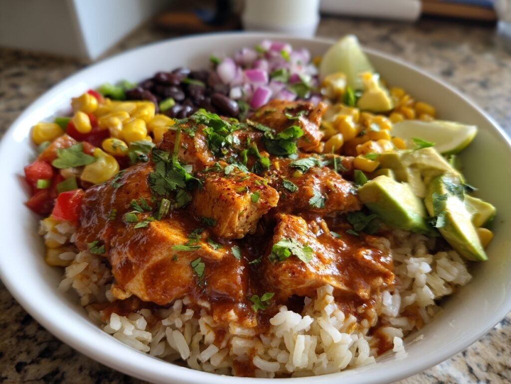 Grilled Chipotle Chicken Burrito Bowls