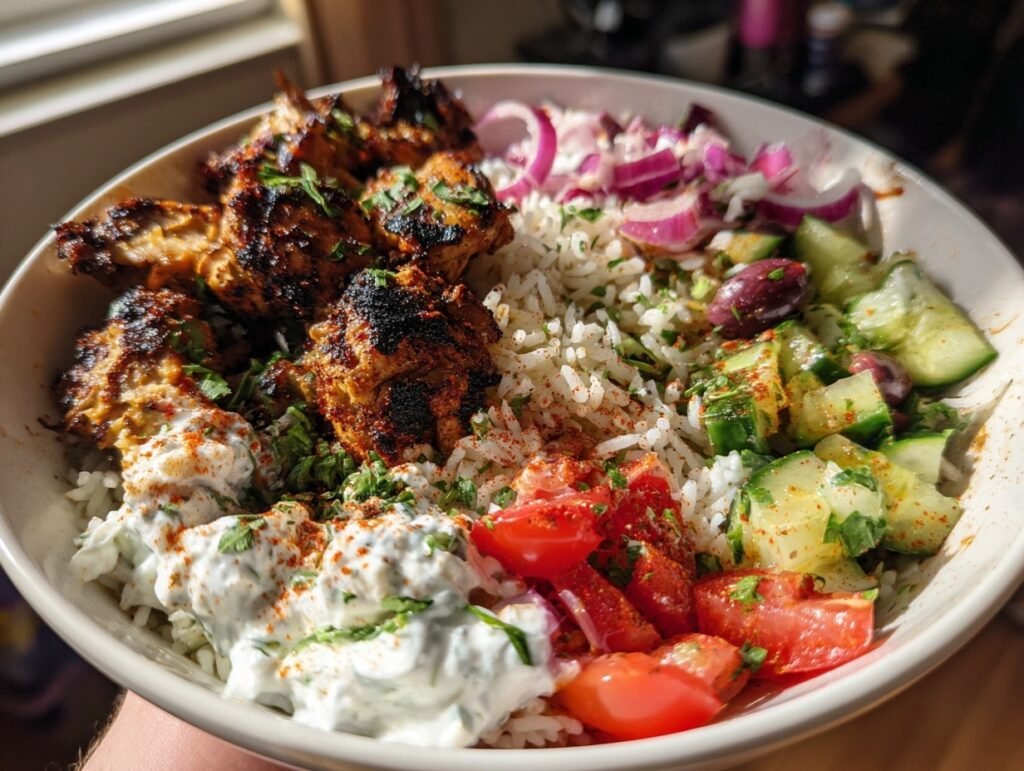 Grilled Greek Chicken Bowls