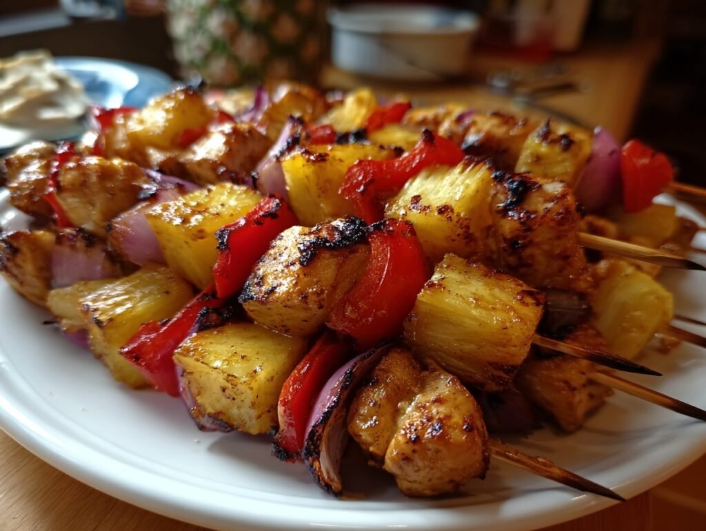Grilled Pineapple Chicken Kabobs