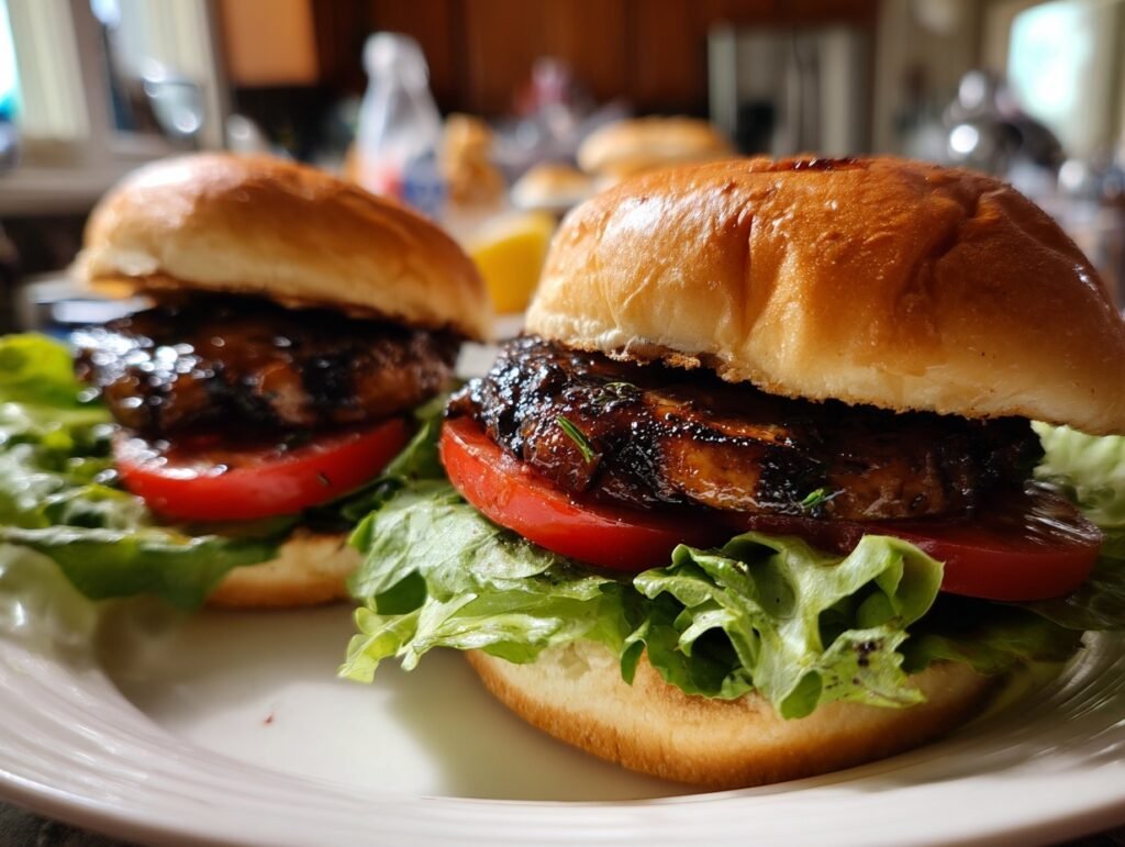 Grilled Portobello Mushroom Burgers
