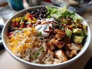 High-Protein Chicken Burrito Bowl