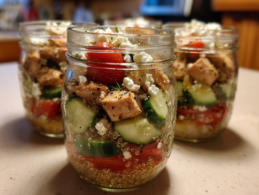 High-Protein Mason Jar Salad