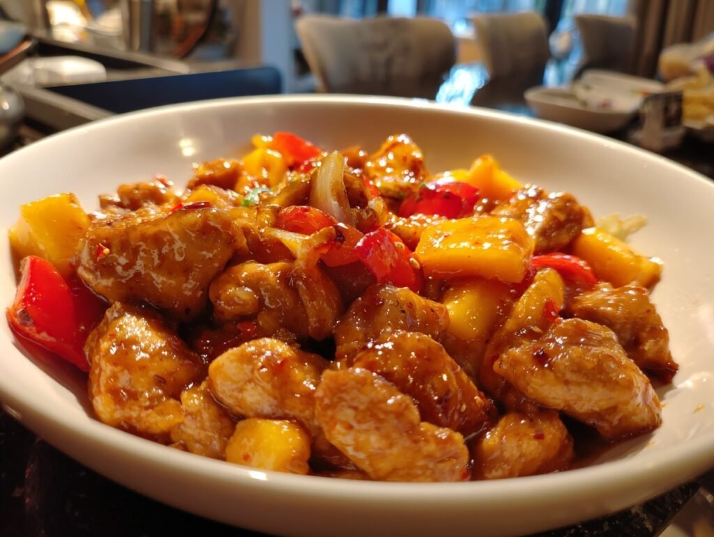 Juicy Mango Chicken Stir Fry