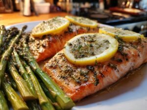 Lemon Herb Salmon Asparagus