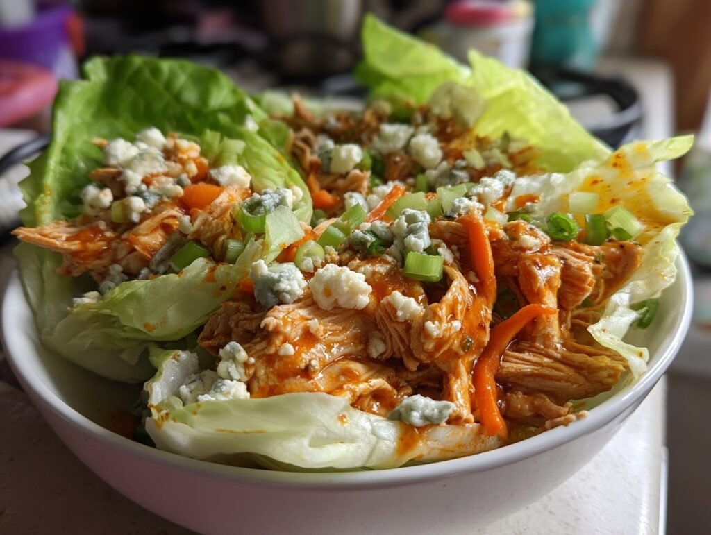 Light Buffalo Chicken Wraps