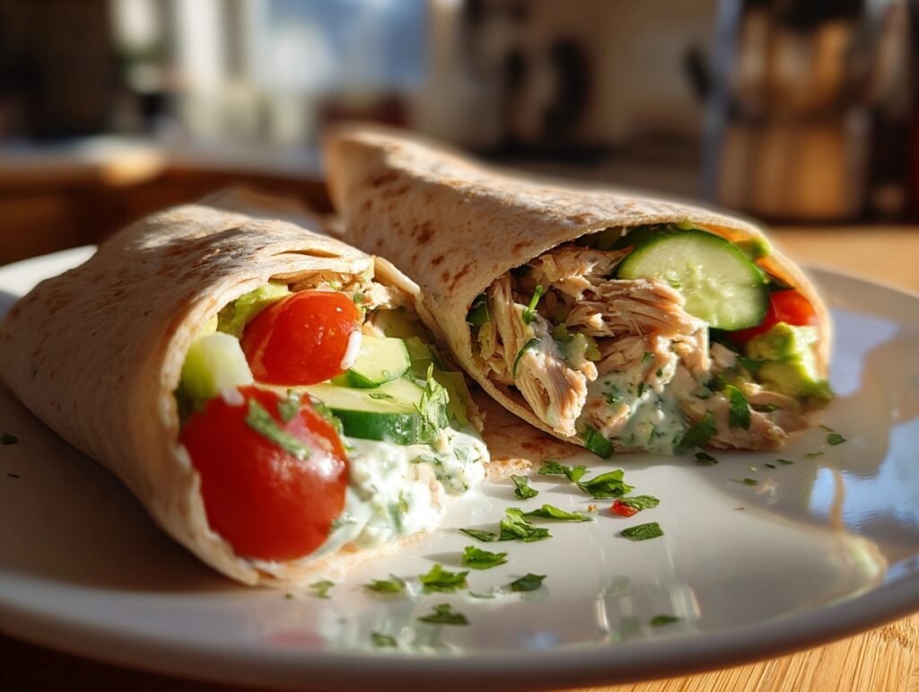 Light Chicken Avocado Wrap