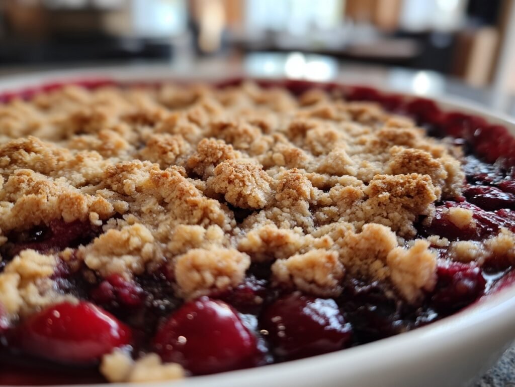 Silky Cherry Crisp