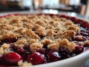 Silky Cherry Crisp