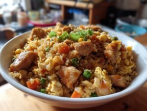 Smoky Chicken Cauliflower Fried Rice