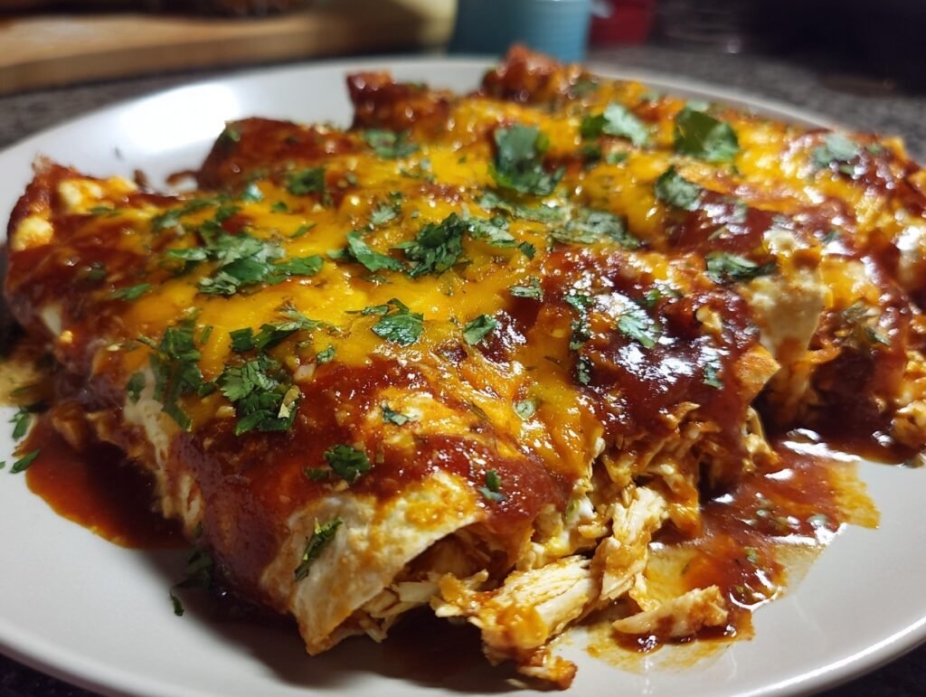 Smoky Chicken Enchiladas