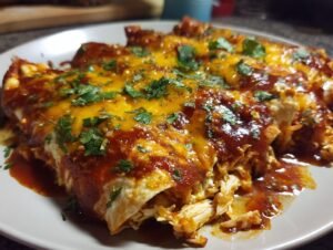 Smoky Chicken Enchiladas