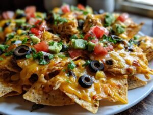 Spicy Loaded Chicken Nachos