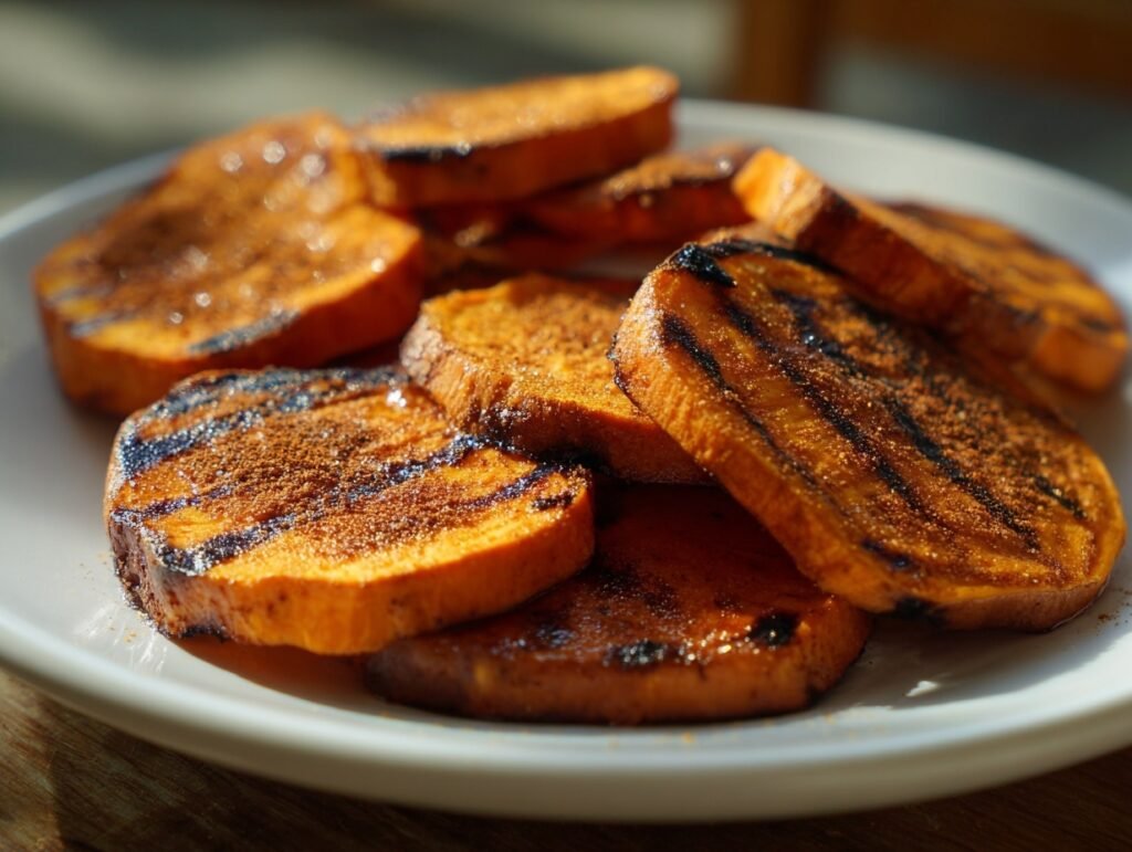 Tangy Cinnamon Grilled Sweet Potatoes