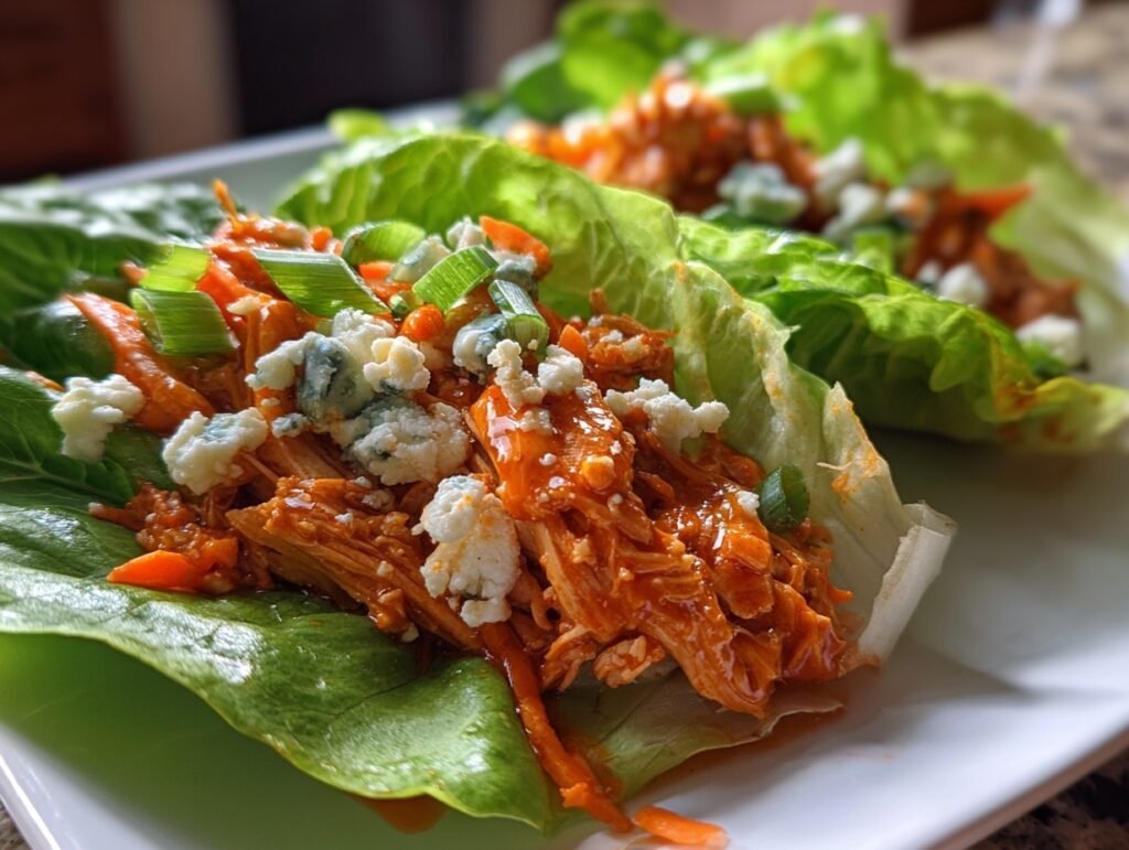 buffalo chicken lettuce wraps