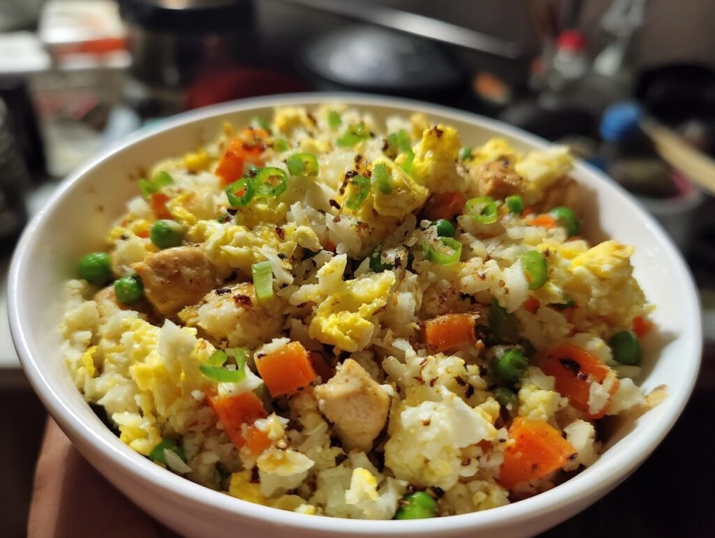 cauliflower fried rice chicken