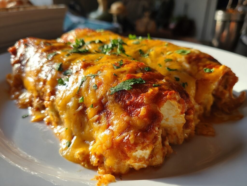 chicken enchiladas red sauce