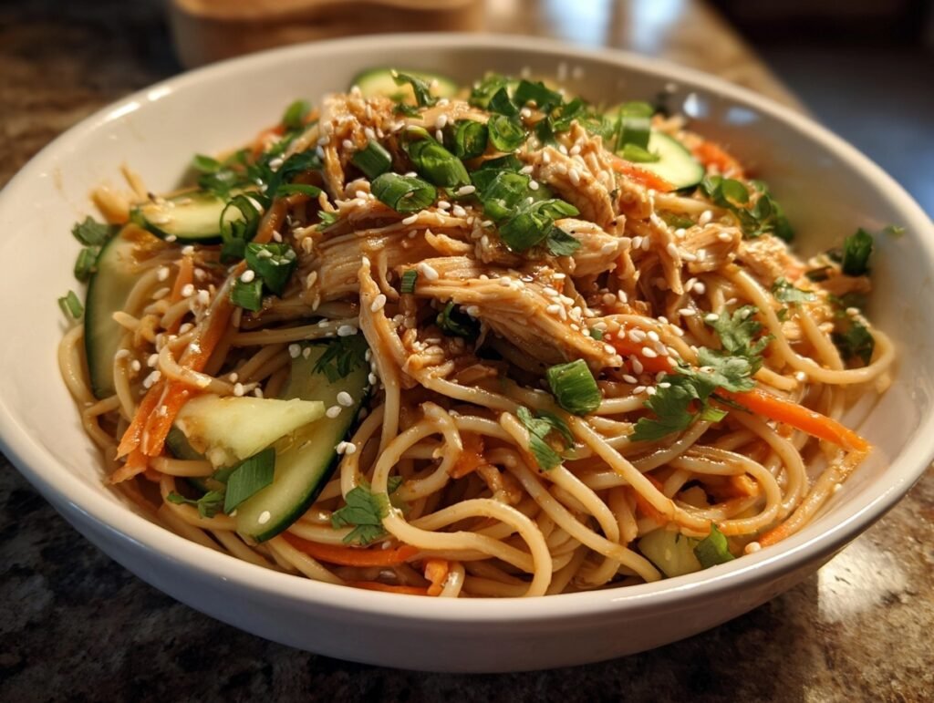 no cook sesame noodle bowls