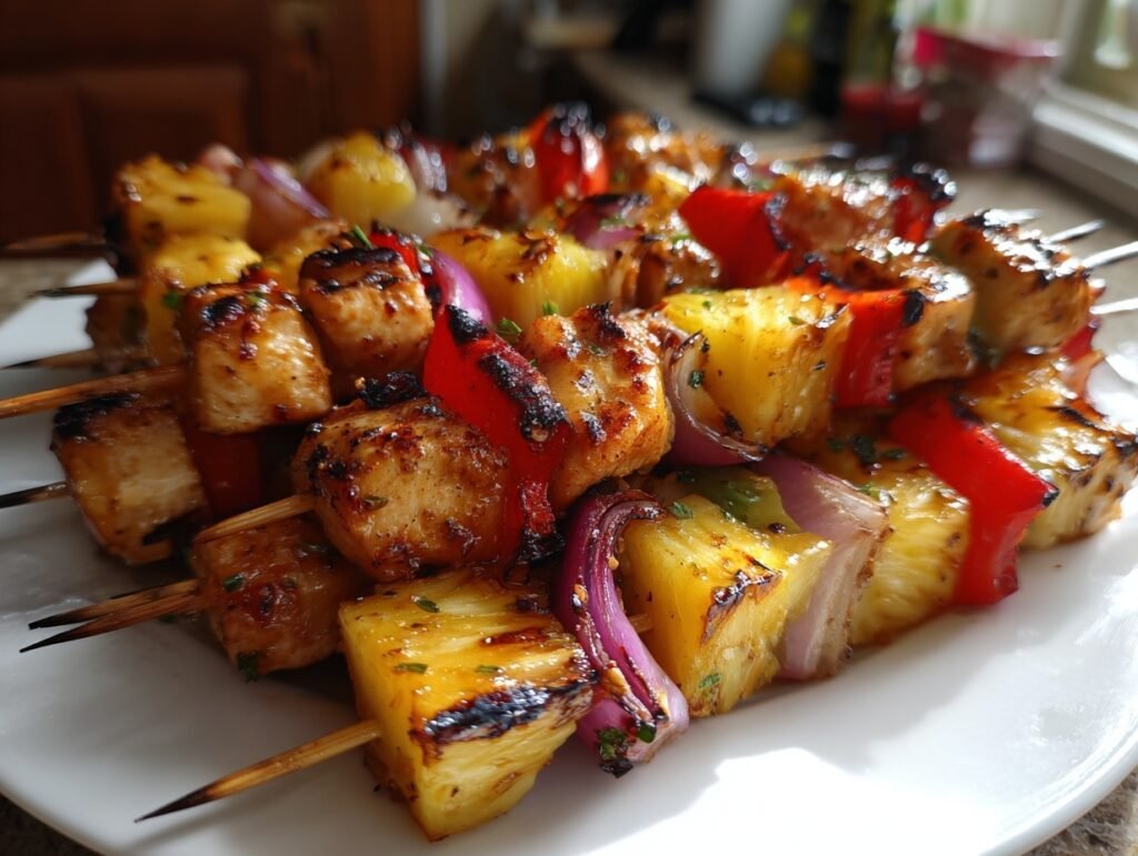 pineapple chicken kabobs