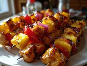 pineapple chicken kabobs