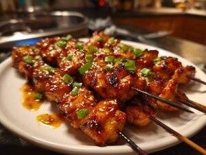 teriyaki chicken skewers