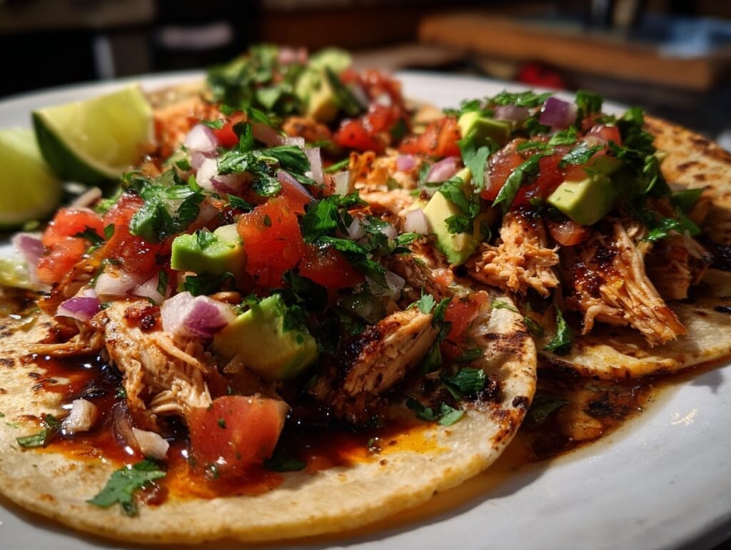 zesty chicken street tacos