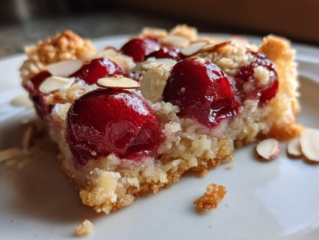 Cherry almond bars