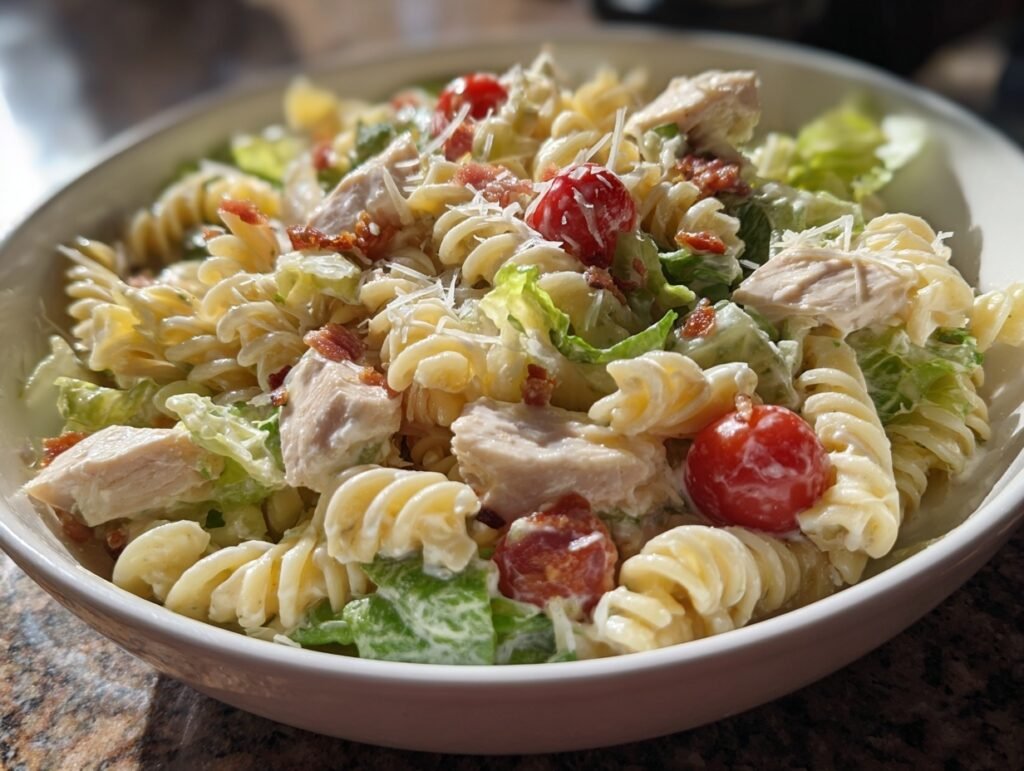 Chicken Caesar Pasta Salad