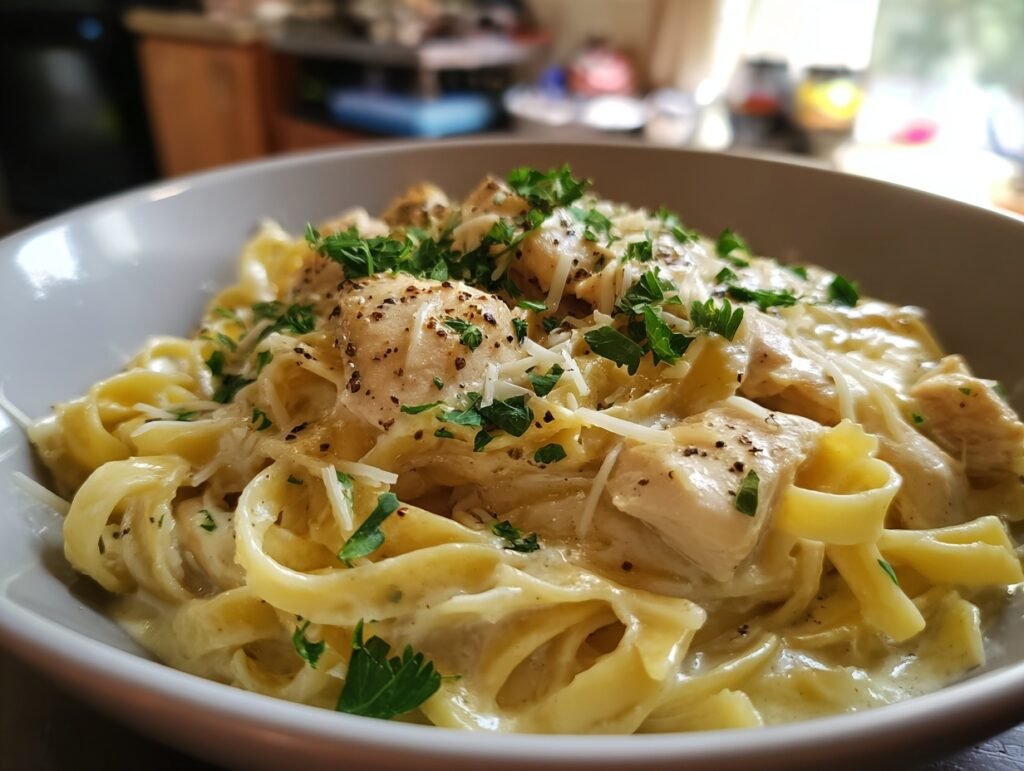 Creamy Chicken Fettuccine Alfredo