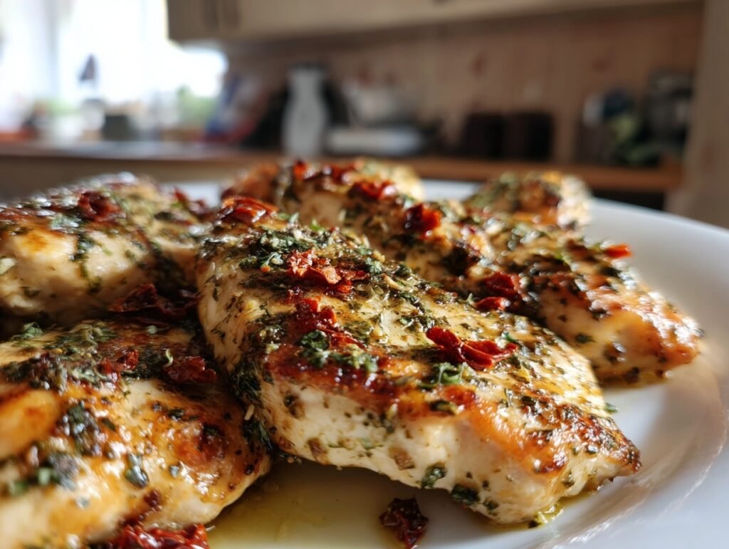 Creamy Pesto Chicken Skillet