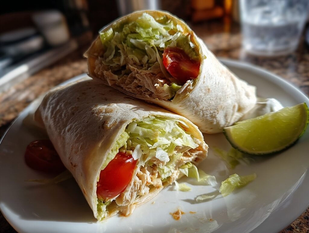 Crispy Chicken Avocado Wraps