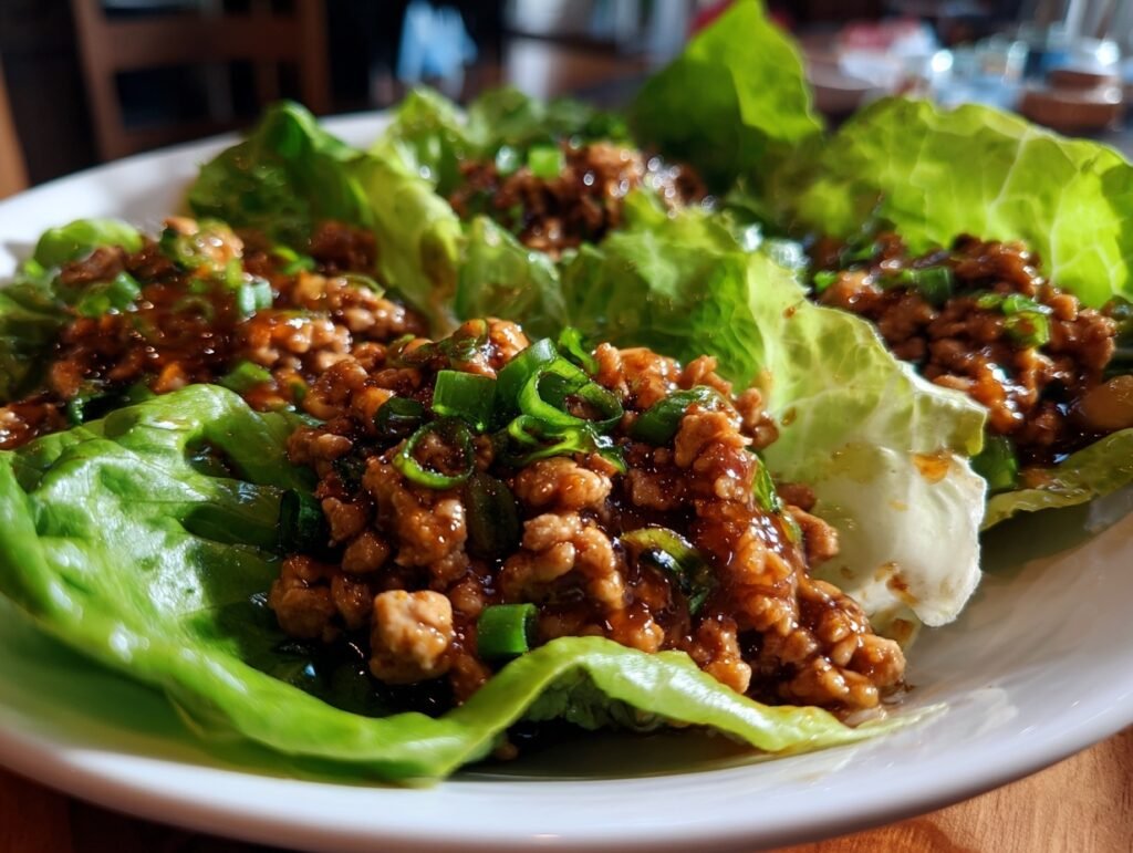 Crispy Chicken Lettuce Wraps