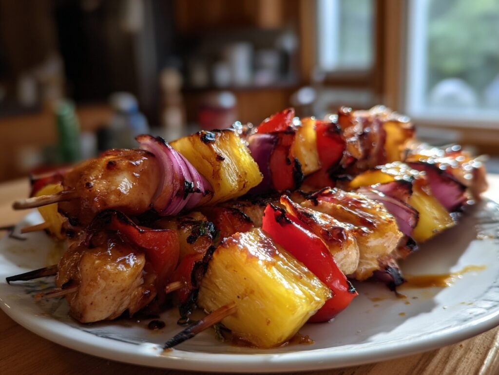Grilled Pineapple Chicken Kabobs