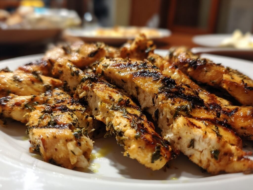 Juicy Grilled Chicken Strips