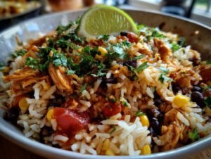 Mexican Chicken Rice Skillet